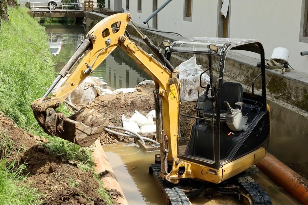 Kopanje kanala Novi Sad